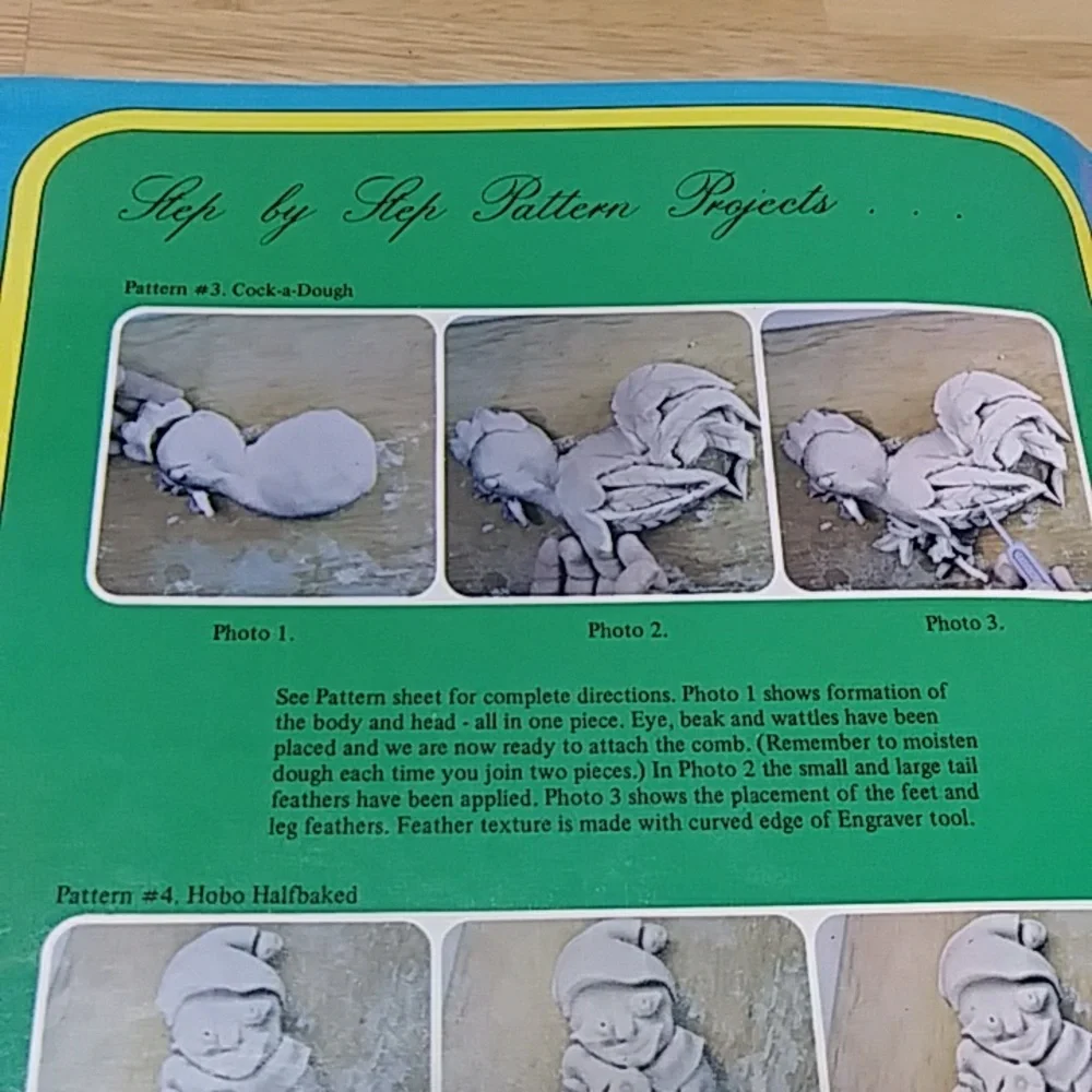 Dough Art Techniques, vintage crafts booklet